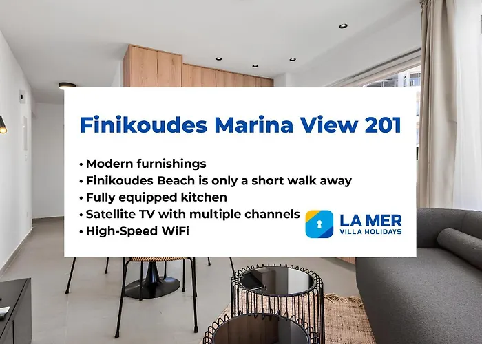 Finikoudes Marina View #201 ラルナカ